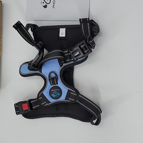 Blue and Black Dog Harness - Picture 10 of 16